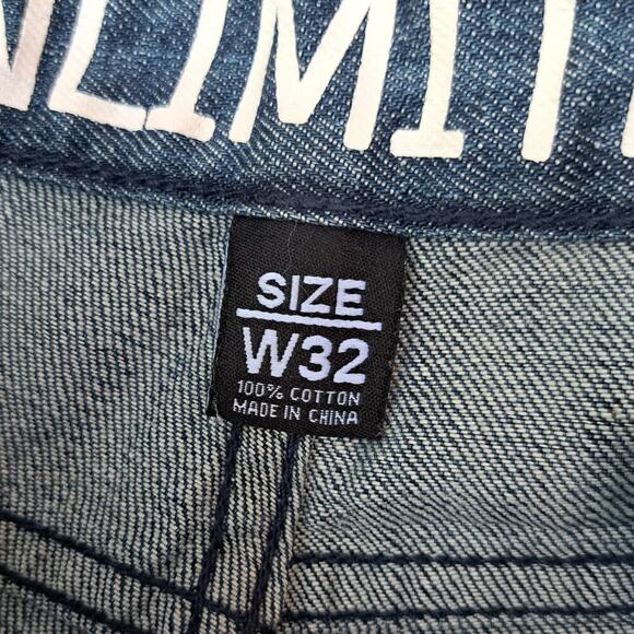 Lot of 2 Ecko Unltd 1972 Shorts Mens Size 32 Beige & Blue Denim Jean - Picture 10 of 16